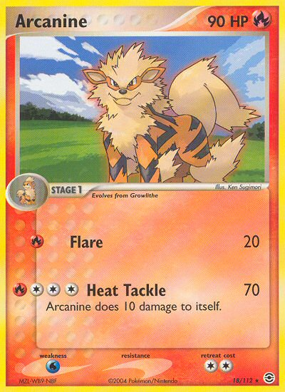 Arcanine (18/112) [EX: FireRed & LeafGreen] | Tabernacle Games