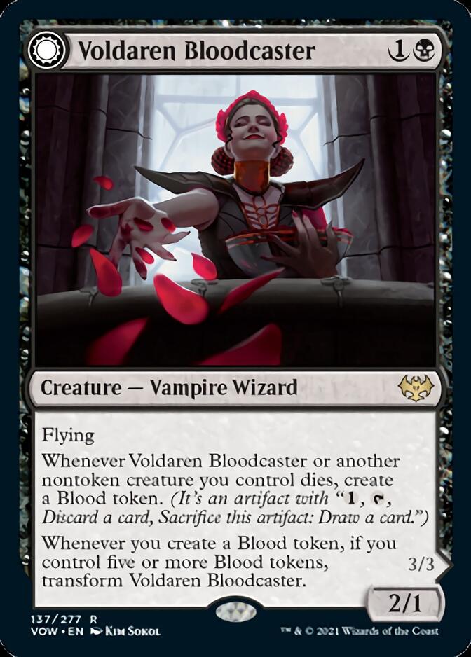 Voldaren Bloodcaster // Bloodbat Summoner [Innistrad: Crimson Vow] | Tabernacle Games