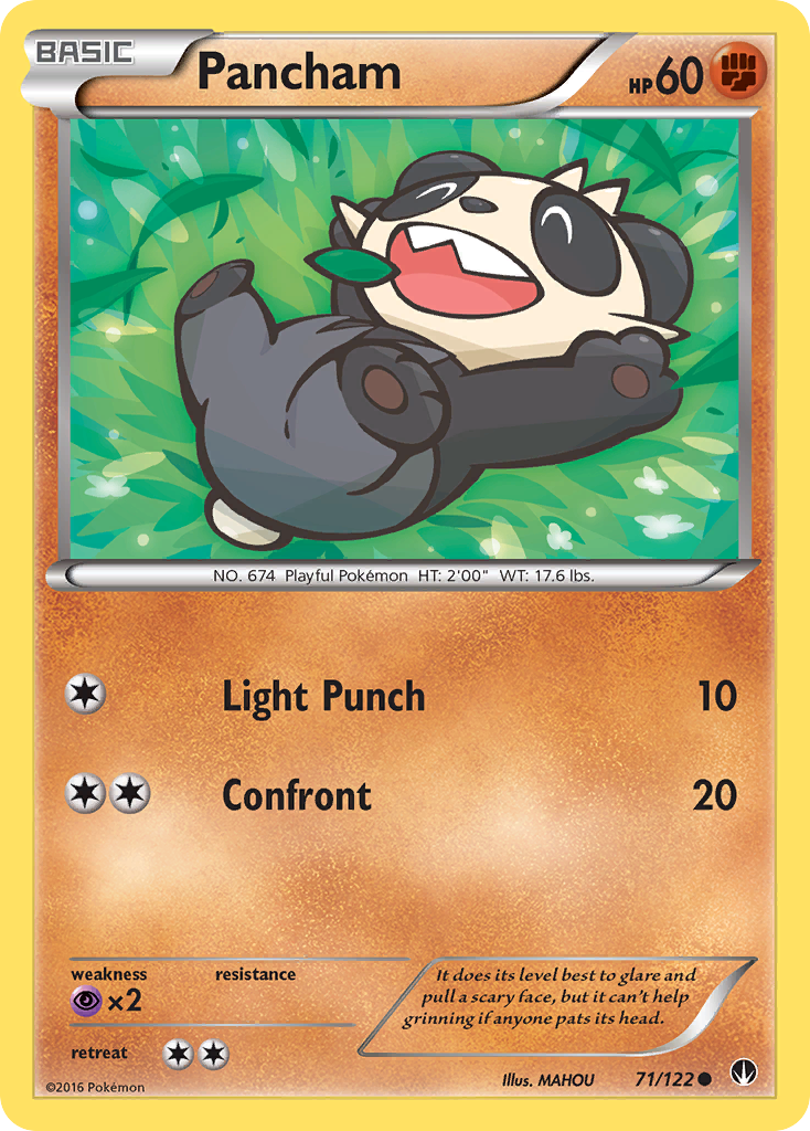 Pancham (71/122) [XY: BREAKpoint] | Tabernacle Games