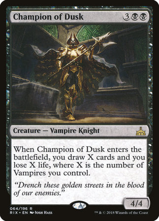 Champion of Dusk [Rivals of Ixalan] | Tabernacle Games