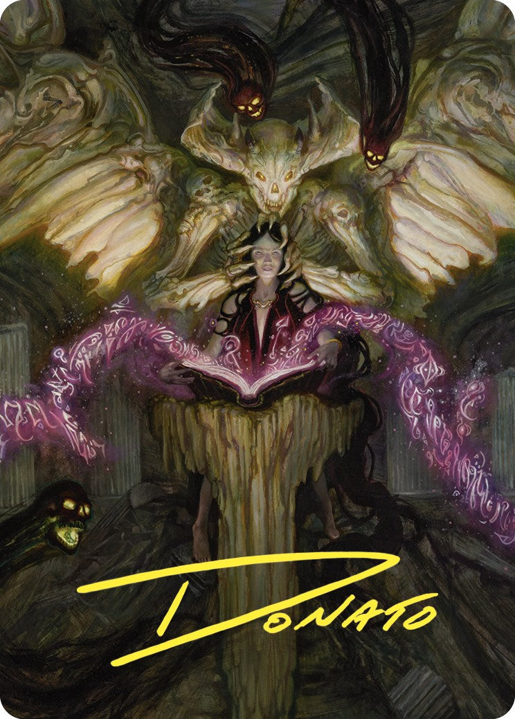 Demonic Tutor Art Card (Gold-Stamped Signature) [Commander Masters Art Series] | Tabernacle Games