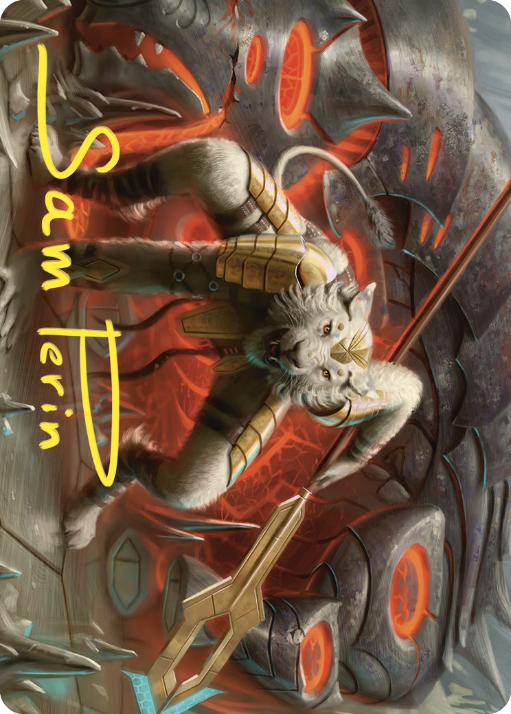 Sunspear Shikari Art Card (Gold-Stamped Signature) [Commander Masters Art Series] | Tabernacle Games