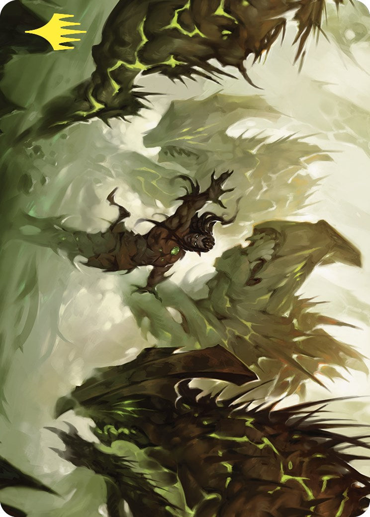 Ezuri's Predation Art Card (Gold-Stamped) [Commander Masters Art Series] | Tabernacle Games