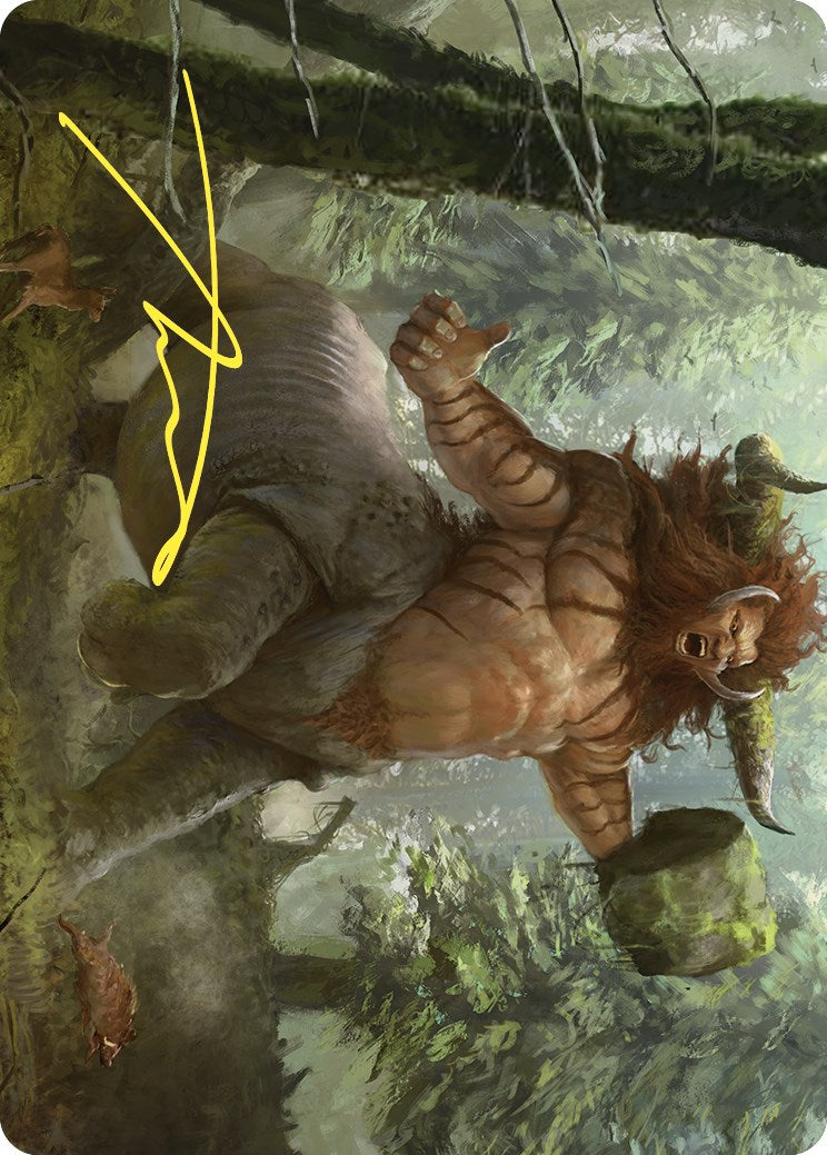 Stonehoof Chieftain Art Card (Gold-Stamped Signature) [Commander Masters Art Series] | Tabernacle Games
