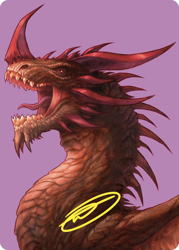 The Ur-Dragon Art Card (Gold-Stamped Signature) [Commander Masters Art Series] | Tabernacle Games