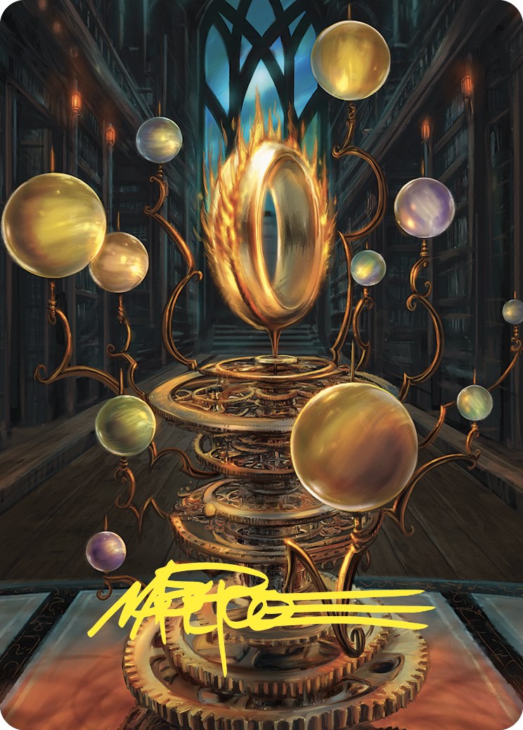 Sol Ring Art Card (Gold-Stamped Signature) [Commander Masters Art Series] | Tabernacle Games
