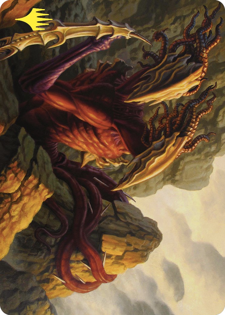 Two-Headed Sliver Art Card (Gold-Stamped) [Commander Masters Art Series] | Tabernacle Games
