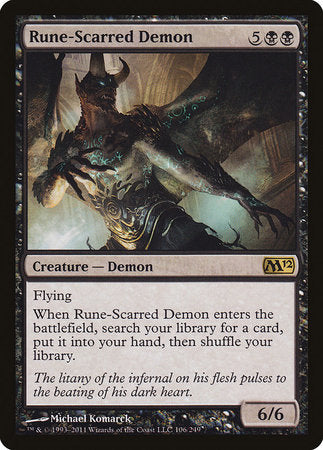 Rune-Scarred Demon [Magic 2012] | Tabernacle Games