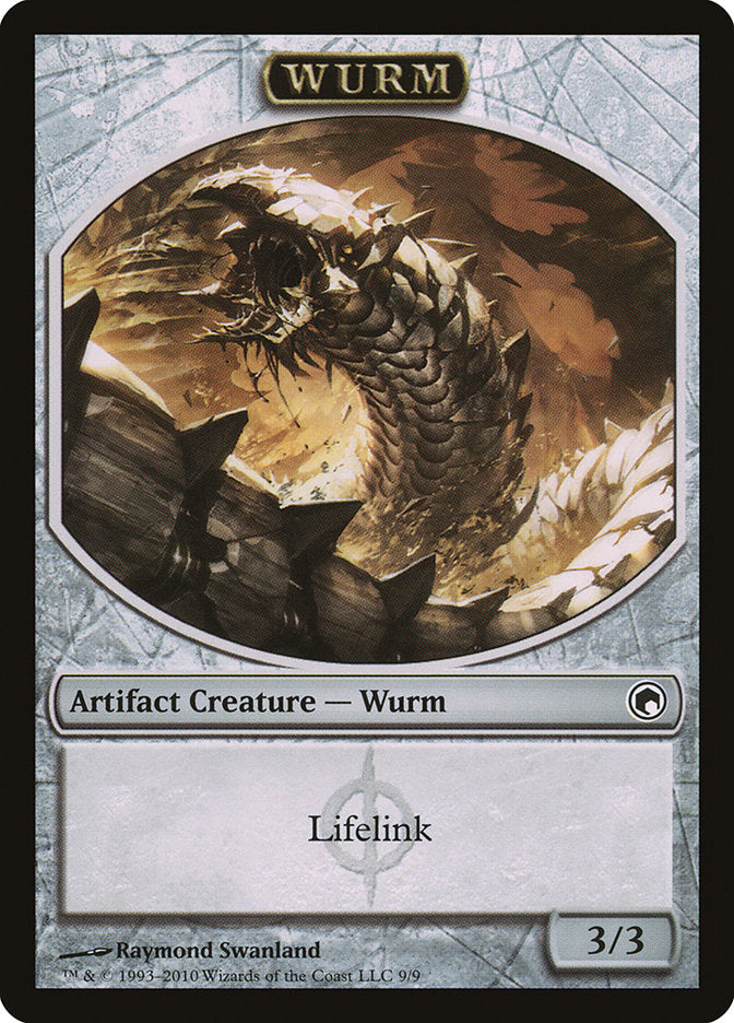 Wurm (Lifelink) [Scars of Mirrodin Tokens] | Tabernacle Games