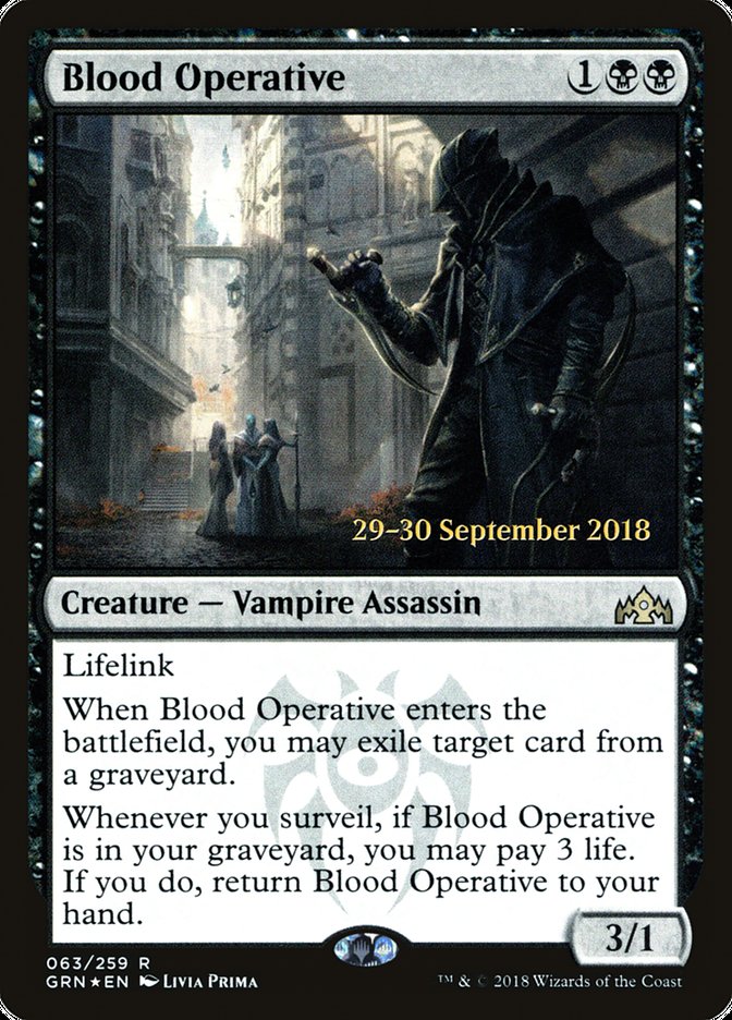 Blood Operative  [Guilds of Ravnica Prerelease Promos] | Tabernacle Games