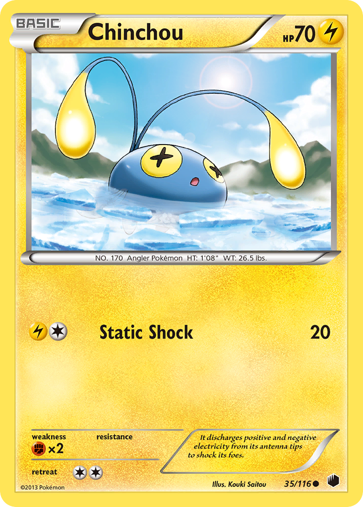 Chinchou (35/116) [Black & White: Plasma Freeze] | Tabernacle Games