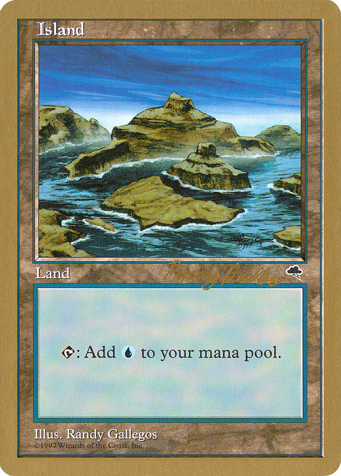Island (rb338) (Randy Buehler) [World Championship Decks 1998] | Tabernacle Games