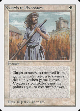 Swords to Plowshares [Unlimited Edition] | Tabernacle Games