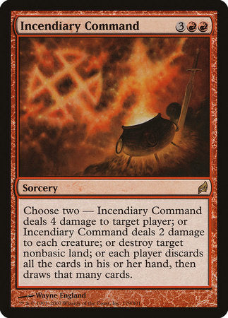 Incendiary Command [Lorwyn] | Tabernacle Games