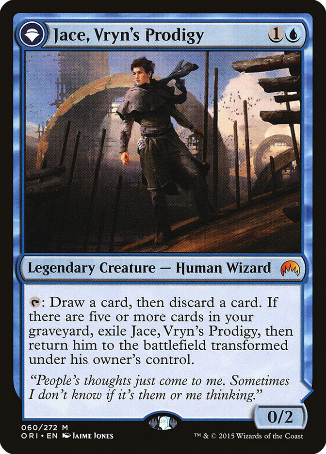 Jace, Vryn's Prodigy // Jace, Telepath Unbound [Magic Origins] | Tabernacle Games