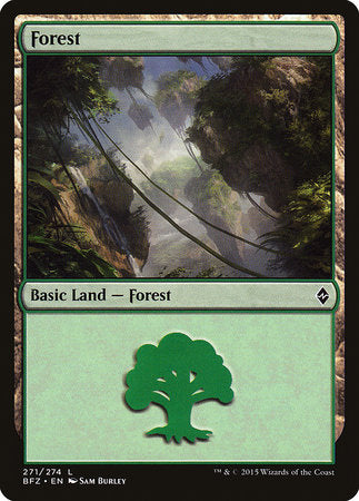 Forest (271) [Battle for Zendikar] | Tabernacle Games