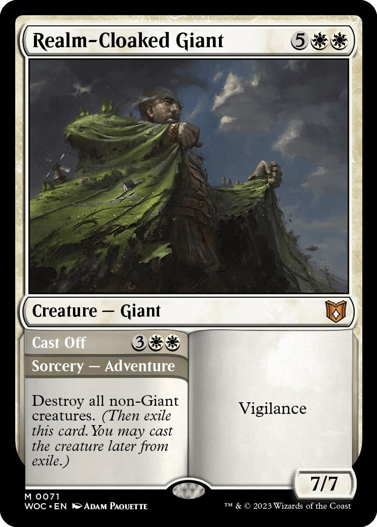 Realm-Cloaked Giant // Cast Off [Wilds of Eldraine Commander] | Tabernacle Games