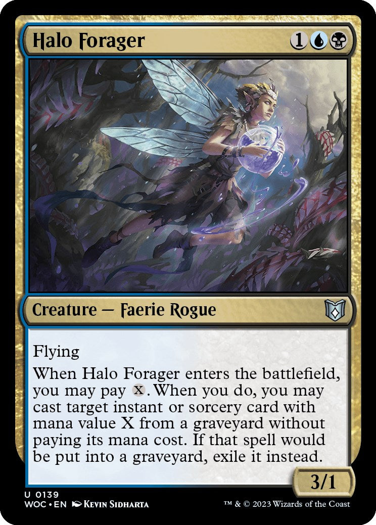 Halo Forager [Wilds of Eldraine Commander] | Tabernacle Games