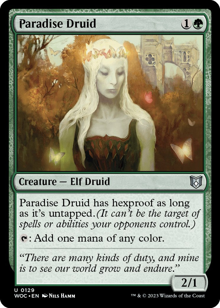 Paradise Druid [Wilds of Eldraine Commander] | Tabernacle Games