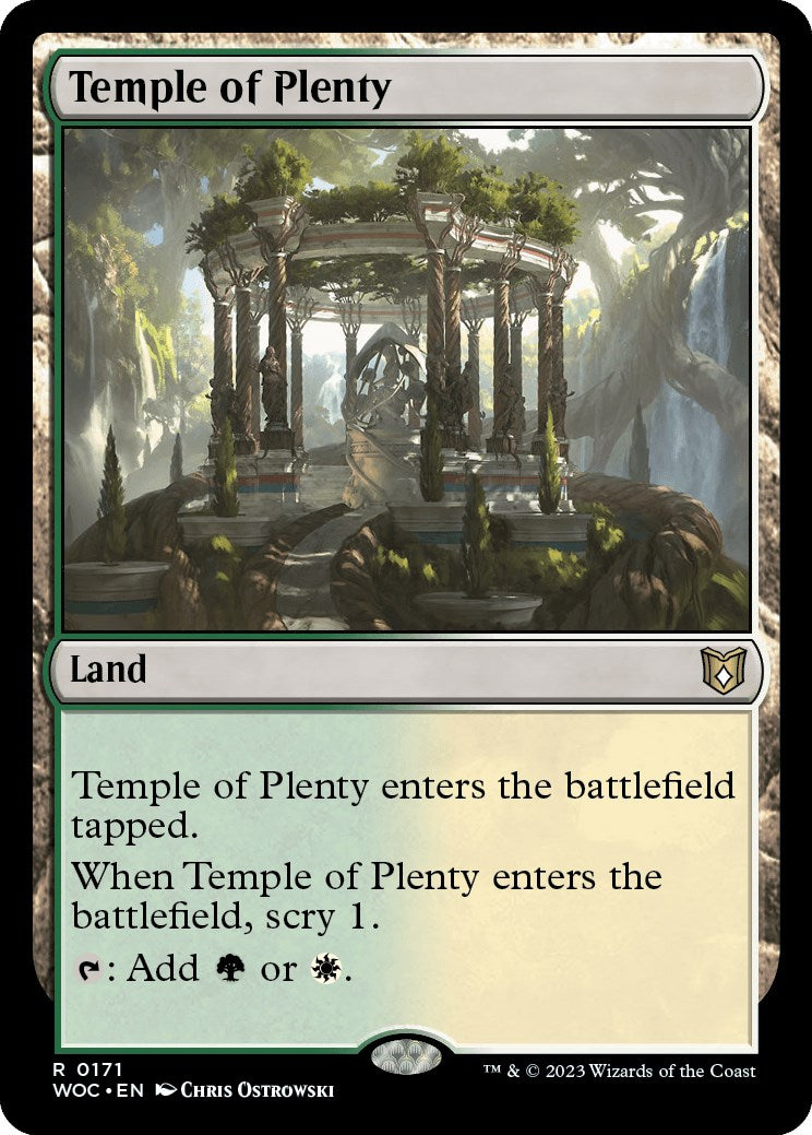 Temple of Plenty [Wilds of Eldraine Commander] | Tabernacle Games