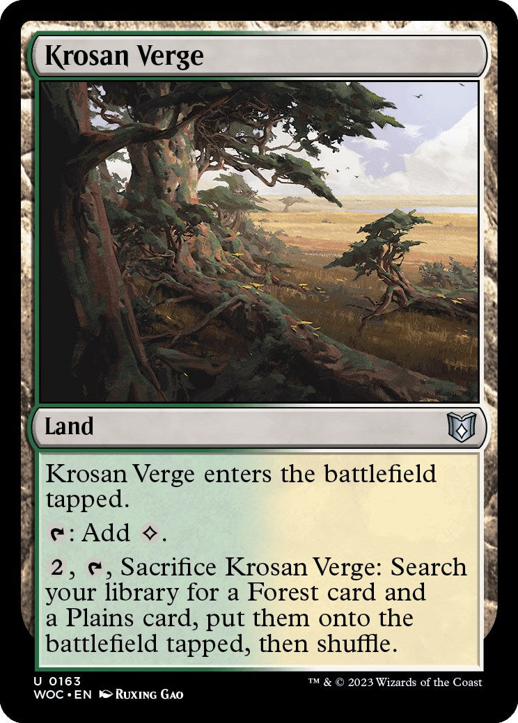 Krosan Verge [Wilds of Eldraine Commander] | Tabernacle Games