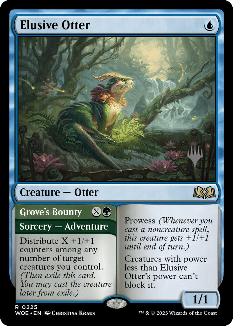 Elusive Otter // Grove's Bounty (Promo Pack) [Wilds of Eldraine Promos] | Tabernacle Games
