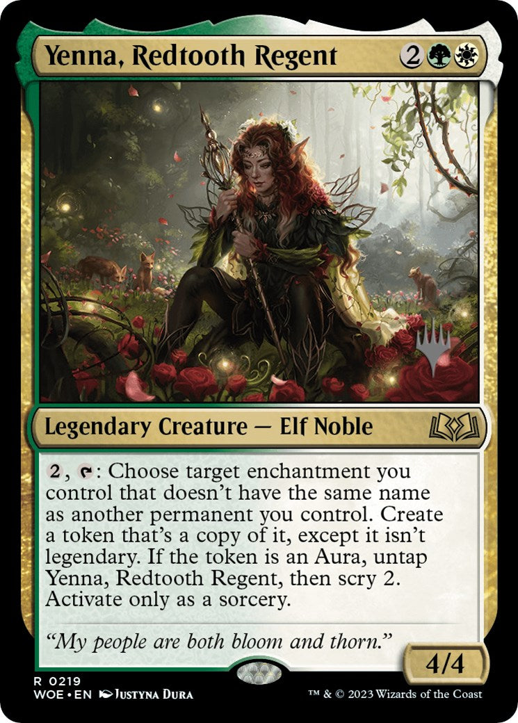 Yenna, Redtooth Regent (Promo Pack) [Wilds of Eldraine Promos] | Tabernacle Games