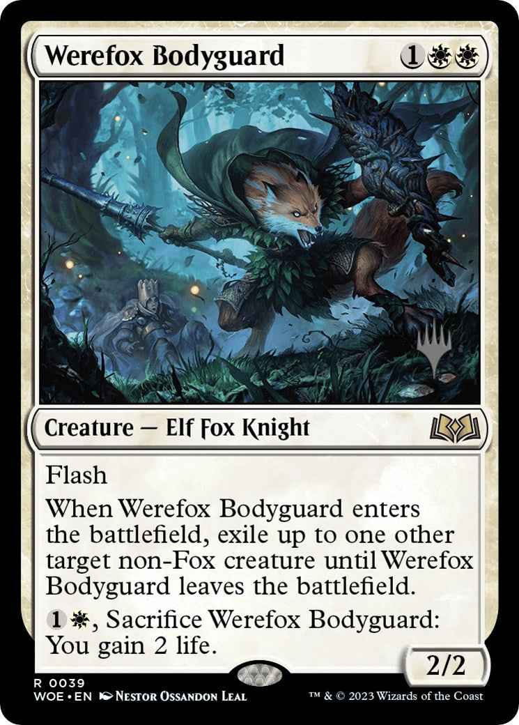 Werefox Bodyguard (Promo Pack) [Wilds of Eldraine Promos] | Tabernacle Games