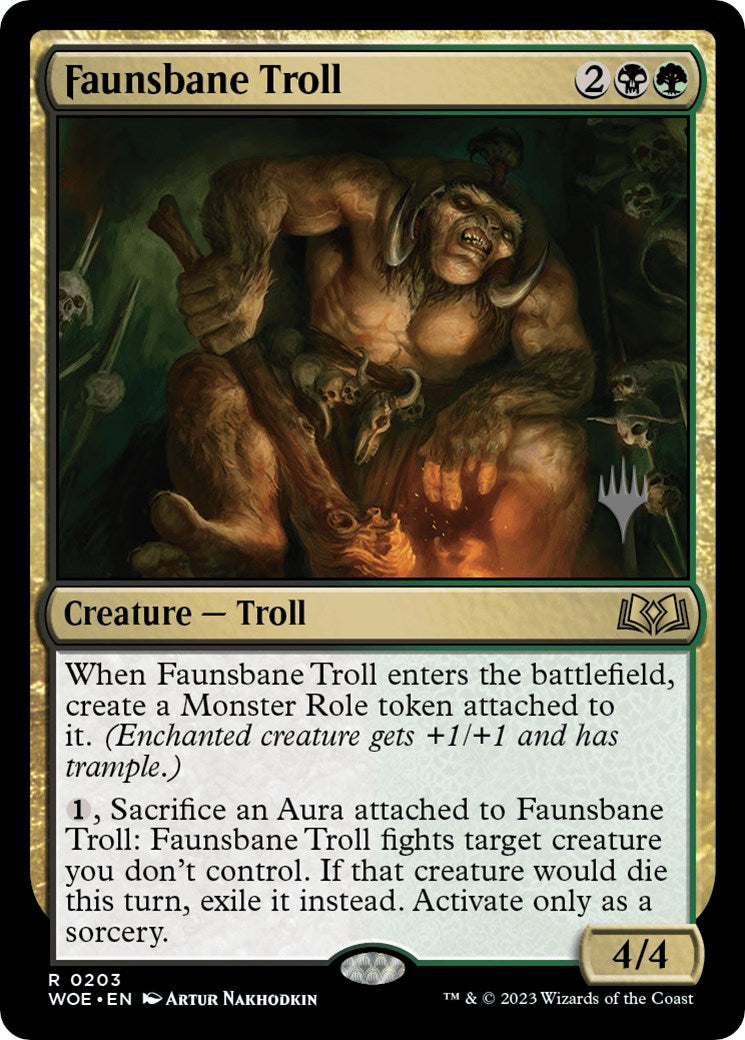 Faunsbane Troll (Promo Pack) [Wilds of Eldraine Promos] | Tabernacle Games