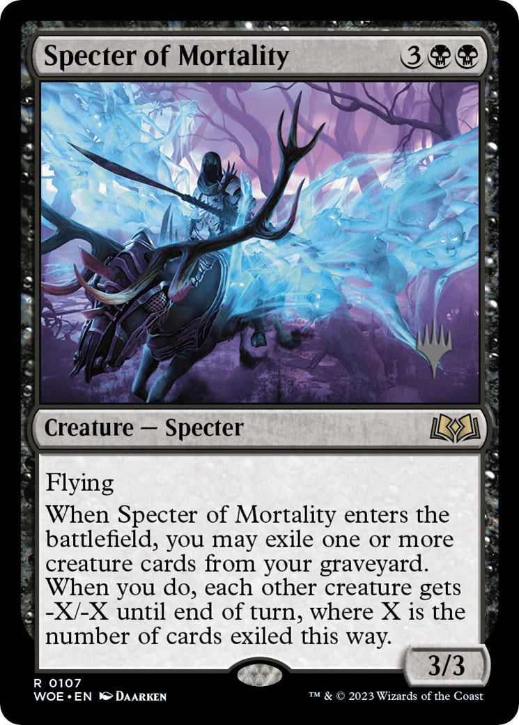 Specter of Mortality (Promo Pack) [Wilds of Eldraine Promos] | Tabernacle Games