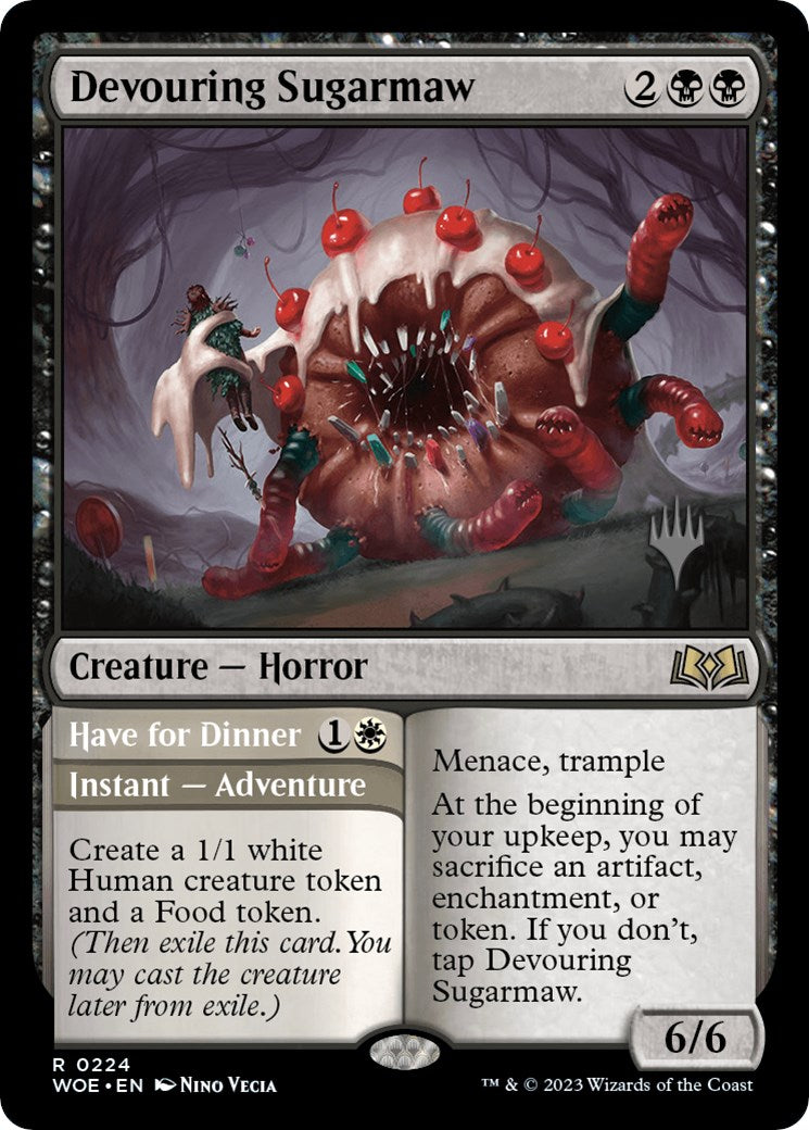 Devouring Sugarmaw // Have for Dinner(Promo Pack) [Wilds of Eldraine Promos] | Tabernacle Games