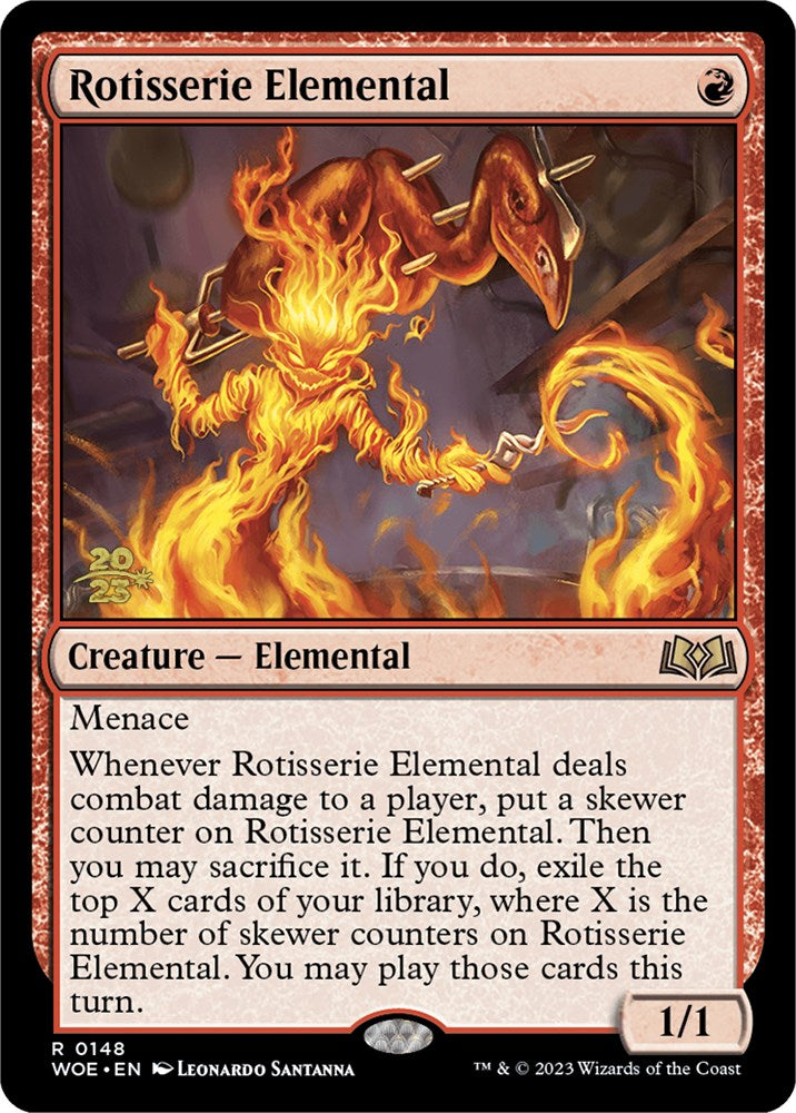 Rotisserie Elemental [Wilds of Eldraine Prerelease Promos] | Tabernacle Games