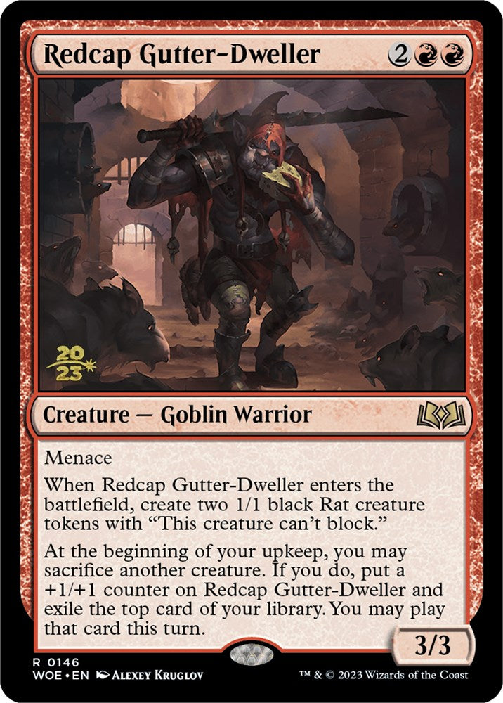 Redcap Gutter-Dweller [Wilds of Eldraine Prerelease Promos] | Tabernacle Games