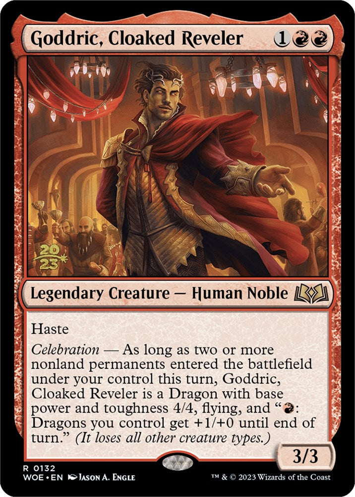 Goddric, Cloaked Reveler [Wilds of Eldraine Prerelease Promos] | Tabernacle Games