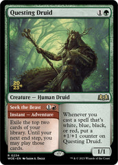 Questing Druid // Seek the Beast [Wilds of Eldraine Prerelease Promos] | Tabernacle Games