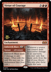 Virtue of Courage //Embereth Blaze (Promo Pack) [Wilds of Eldraine Promos] | Tabernacle Games