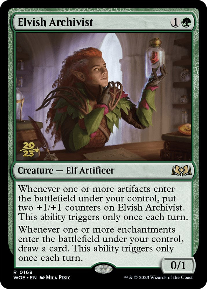 Elvish Archivist [Wilds of Eldraine Prerelease Promos] | Tabernacle Games