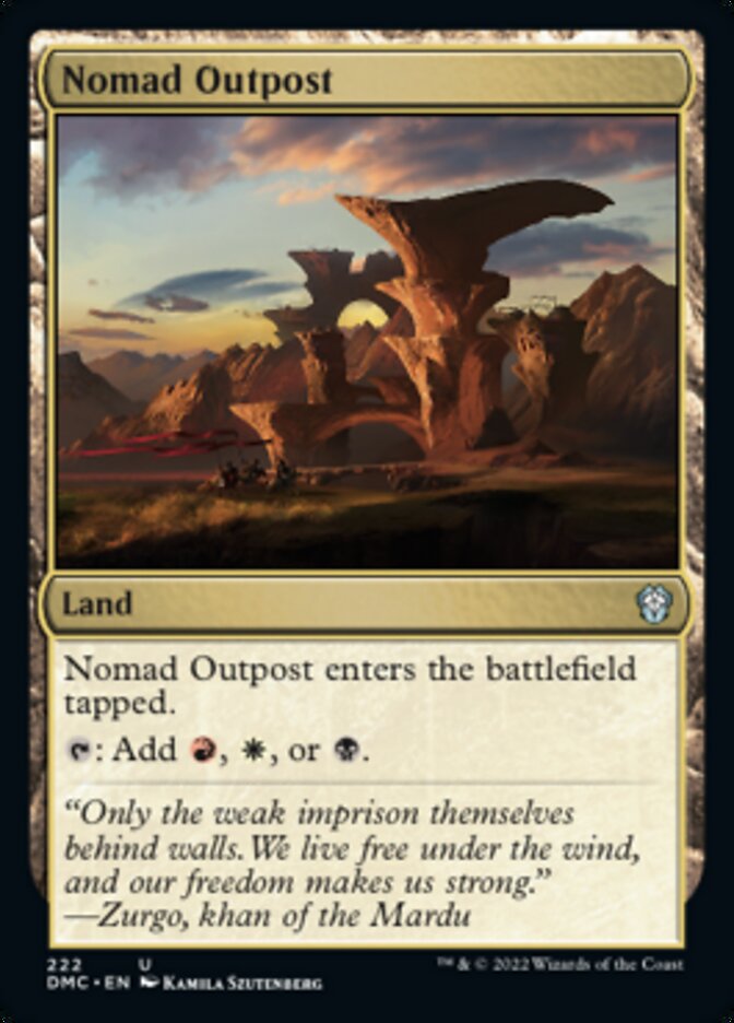 Nomad Outpost [Dominaria United Commander] | Tabernacle Games