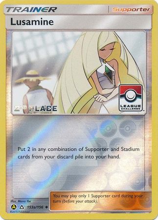 Lusamine (153a/156) (League Challenge Alt Art 2nd Place) [Sun & Moon: Ultra Prism] | Tabernacle Games