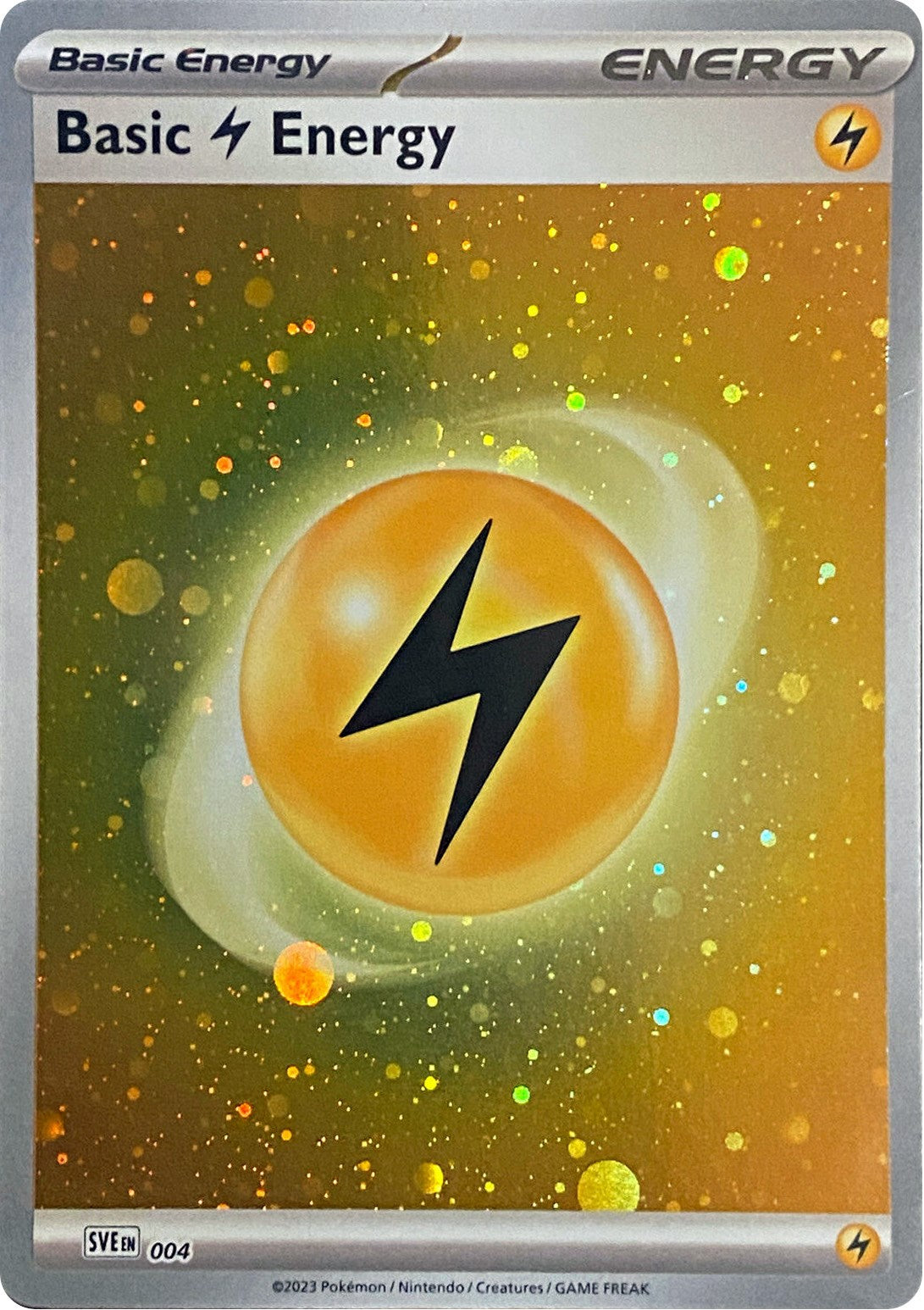 Basic Lightning Energy (004) (Cosmos Holo) [Scarlet & Violet: Base Set] | Tabernacle Games