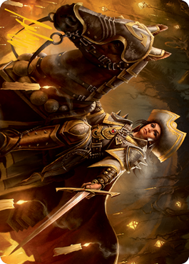 Seasoned Cathar Art Card (Gold-Stamped Signature) [Innistrad: Midnight Hunt Art Series] | Tabernacle Games