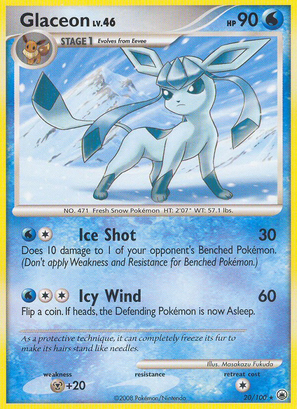 Glaceon (20/100) [Diamond & Pearl: Majestic Dawn] | Tabernacle Games