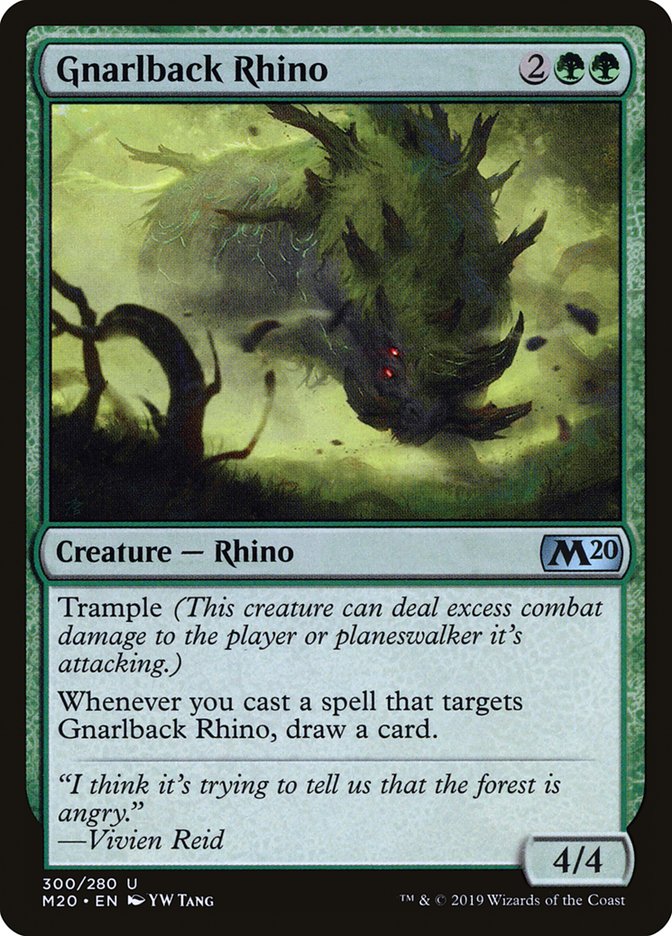 Gnarlback Rhino [Core Set 2020] | Tabernacle Games