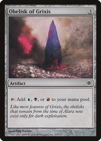 Obelisk of Grixis [Shards of Alara] | Tabernacle Games