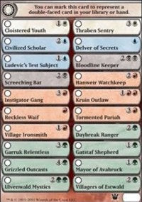Checklist Card - Innistrad [Innistrad] | Tabernacle Games