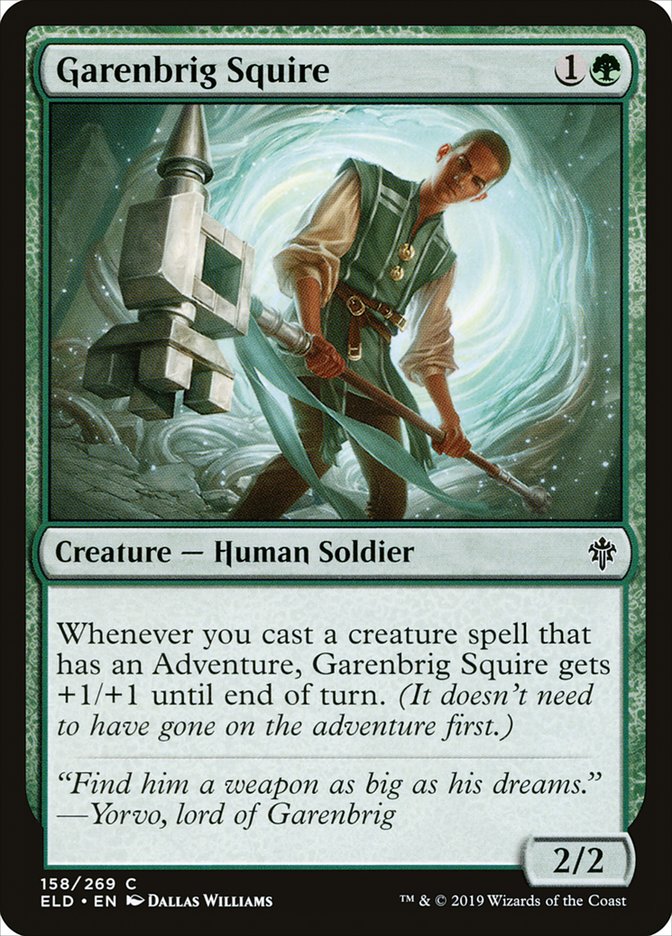 Garenbrig Squire [Throne of Eldraine] | Tabernacle Games