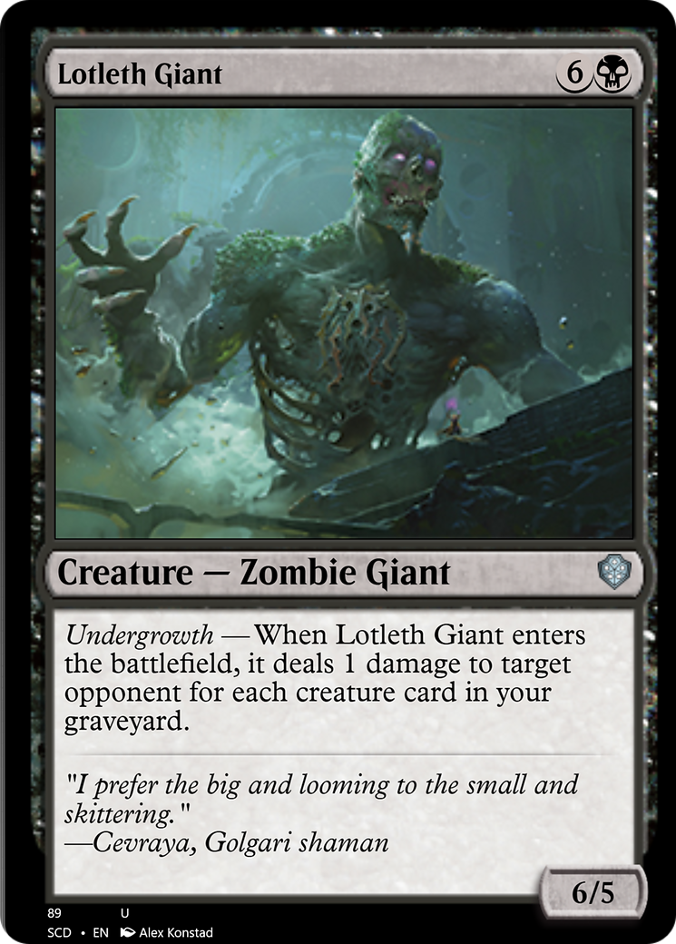 Lotleth Giant [Starter Commander Decks] | Tabernacle Games