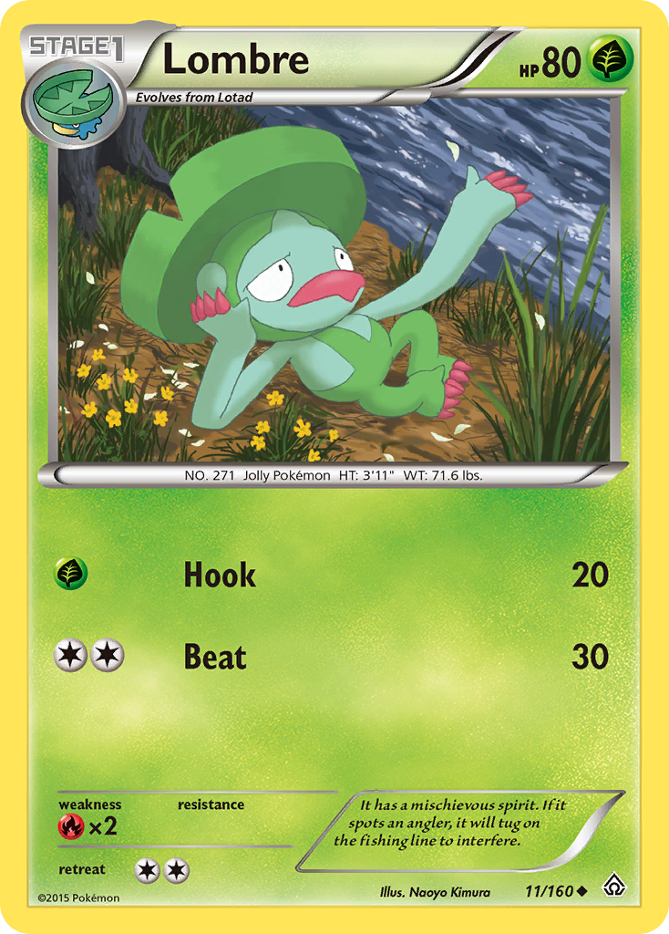 Lombre (11/160) [XY: Primal Clash] | Tabernacle Games