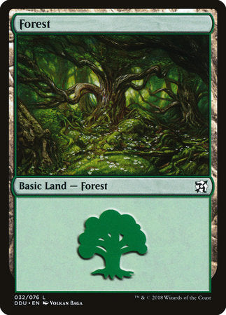 Forest (32) [Duel Decks: Elves vs. Inventors] | Tabernacle Games