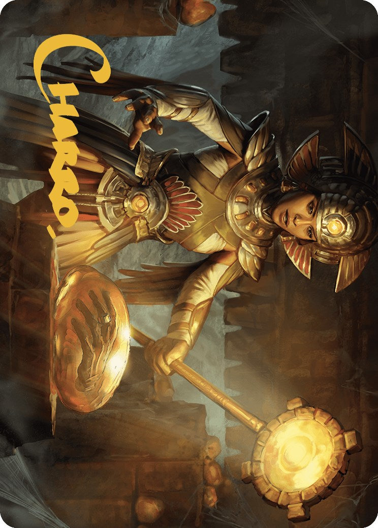 Curator of Sun's Creation Art Card (Gold-Stamped Signature) [The Lost Caverns of Ixalan Art Series] | Tabernacle Games